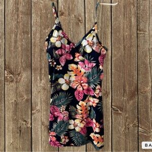 Jolie and Joy floral summer dress with shirred back Size M